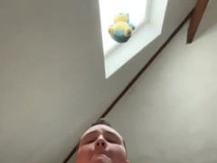 White Chub Jacks off for Father