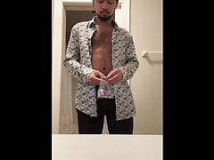 Mishaun ejaculates from fucking his hands after family outing