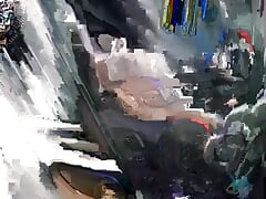 naked mechanic  in teen car