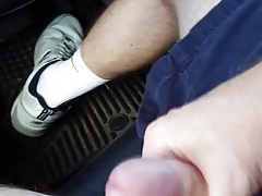 Cumming in the car