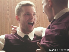 Desperate seminarian pretends to be apriest for free fuck