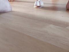 Dildo fuck and handjob
