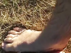 Rubbing my feet in mud in public