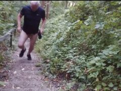Naturist Stairs on Forest Mountain