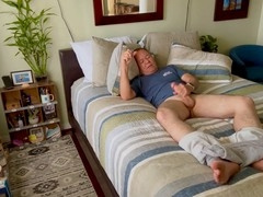 Stroking cock, showing off cock, nasty