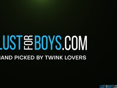 Thin amateurs Kyle Martin and David Heydon assfucking breed rock-hard