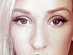 Ellie Goulding Beautiful Face Cum
