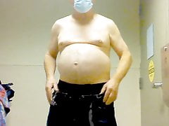 public washroom jerking off and cumming a big jizz load