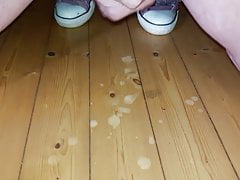 short jerk off in Chucks