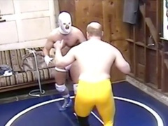Gay wrestling, costume, cosplay sex