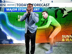 Weatherman fucking with the best kind of anal