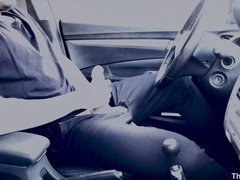 scorching guy masturbating off in public parking pile