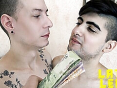 Deepthroat blowjob session with hot young guys