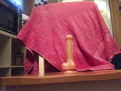 Hairy boy takes a nice dildo