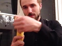 Swallowing a banana