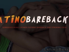 Latino bottom Angel can barely take Tomas massive throbbing boner