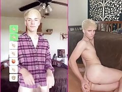 hot Lawrence playing with dildo