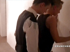 Teddy fucked by a young barman