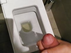 Hotel bathroom masturbation