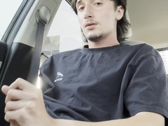 fat hard-on teenage jizzes in truck