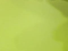 Older man peeing