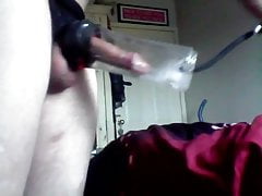 Home made bj  and cock pump in one