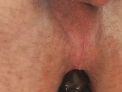 Fuck my ass with black dildo