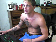 scorching hetero marine & His buddy jerkink session