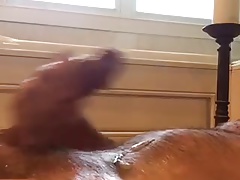 Daddy cums on stomach