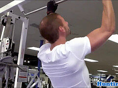 fitness lad assfucked in gym locker apartment