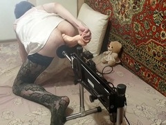 Solo, femboy lingerie, gay boy sex