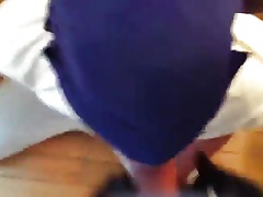 Cumming on my buddy's tongue close-up 3
