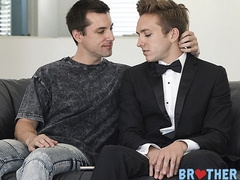 Stepbrothers Wolfie Blue and Bar Addison fuck hard