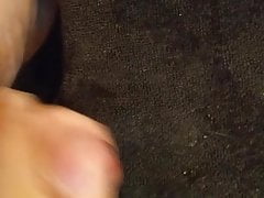 Jerking off after a shower