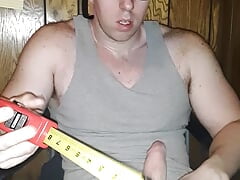Measuring My Fat Cock for the Internet