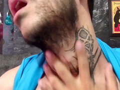 Gay undressing, big cock masturbate, inexperienced