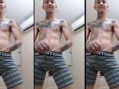 Hot skinny guy Domidicktoret dances for you if you love a big beef whistle