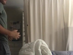 Superman Toying with his Supah Wood