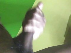 Oil massage uncut big black coxk