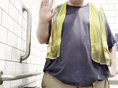 Chubby White Guy Shows Off His Big Ass.