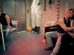 End of times with three guys who enjoy hardcore fucking