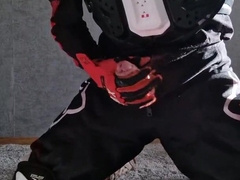 Motocross stud milking off in total gear