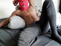 Extreme Degrading While I Stroke My Big Fat Black Cock in My Red Ski Mask