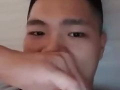 Handsome Chinese bodybuilder with big cock