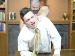 Mormon whore getting fuck-punished by his big dick daddy