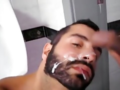 BBC facializes guy in the gym bathroom