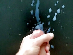 Hung cock tons of cum