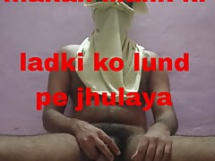 • Hindi roleplay , mohan lives in an apartment. He was jerking his dick but stepdaughter of owner caught him.