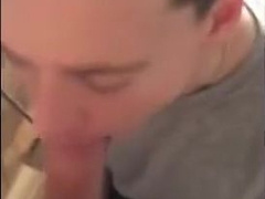 Cumming in the twink's mouth and he swallows it all 4