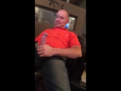 Str8 daddy jerking watching porn 3